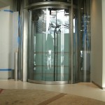 Curved Glass Door