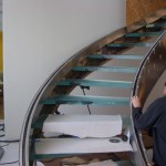 Curved Glass Steps