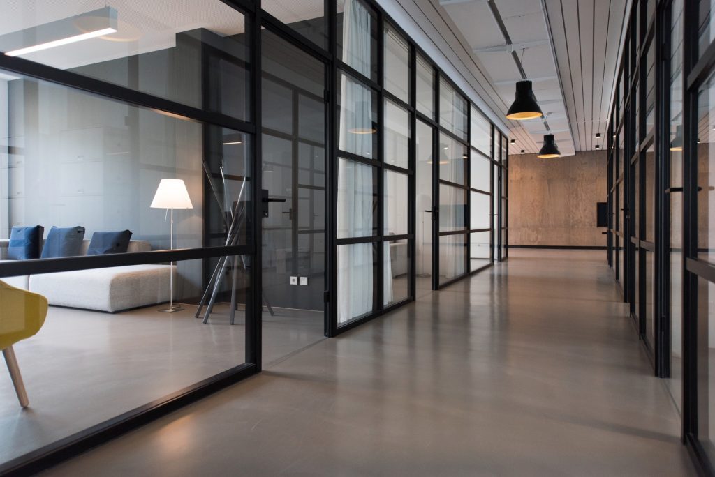 Laminated Glass Doors for Office Building