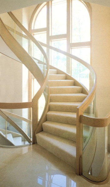 Curved Glass Stairs