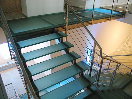 Glass Walkway with staircase