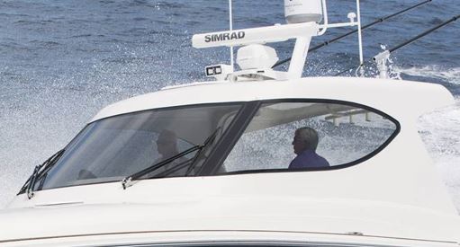 Boat with Curved Glass