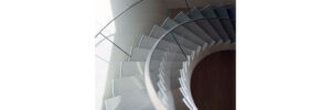 Glass railing for architectural glass design